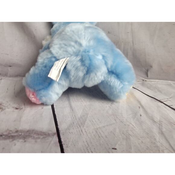 Forever Beautiful Bunny Rabbit Yellow Pink Blue Plush Easter Stuffed Animal 7in - Picture 3 of 4